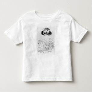 T-shirt Pour Les Tous Petits Télécopie de lettre illustrant la maison dedans