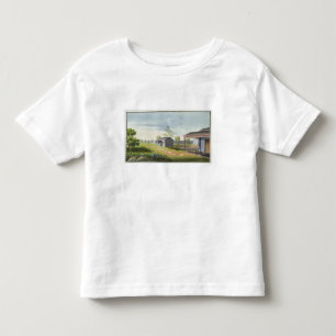 T-shirt Pour Les Tous Petits Tendant des plantes de thé (la semaine sur le