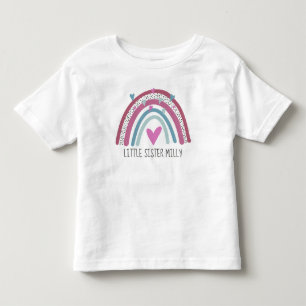 T-shirt Pour Les Tous Petits Tenue assortie Little Sister Rainbow