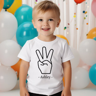 T-shirt Pour Les Tous Petits Tenue de fête pour bébé garçon ou fille de 3 ans