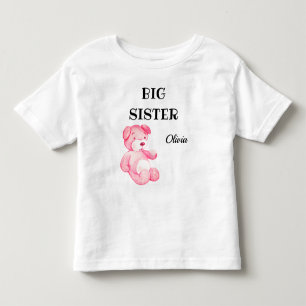 T-shirt Pour Les Tous Petits Tenue de fête prénatale pour fille Bébé Grande Sœu