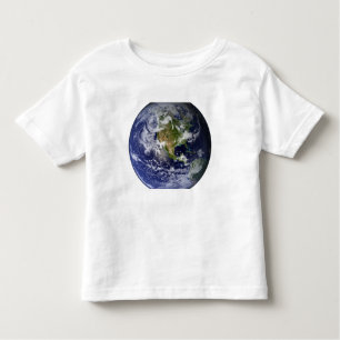 T-shirt Pour Les Tous Petits Terre entière montrant l'Amérique du Nord