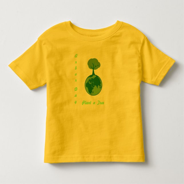 T-shirt Pour Les Tous Petits Terre et Arbre - (Devant)
