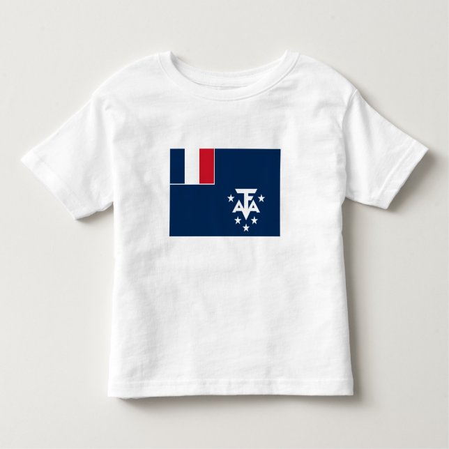 T-shirt Pour Les Tous Petits Terres australes françaises de l'Antarctique (Devant)