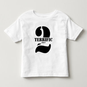 T-shirt Pour Les Tous Petits Terrible Terrible Texte de deux