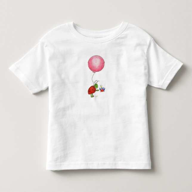 T-shirt Pour Les Tous Petits Tête de ballon et de bug (Devant)