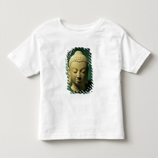 T-shirt Pour Les Tous Petits Tête du Bouddha, Sarnath (grès) (Devant)