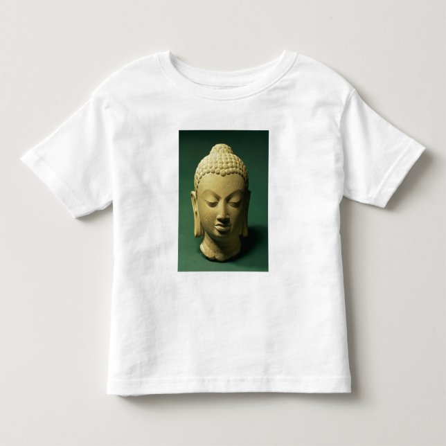 T-shirt Pour Les Tous Petits Tête du Bouddha, Sarnath (grès) (Devant)