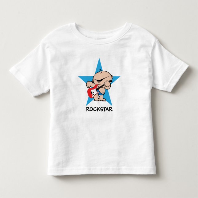 T-shirt Pour Les Tous Petits Tête graphique Rockstar pour garçons (Devant)