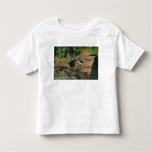 T-shirt Pour Les Tous Petits Têtes exposées en trous de noeud de séquoia géant