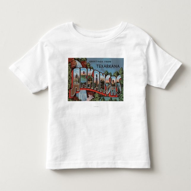 T-shirt Pour Les Tous Petits Texarkana, Arkansas (scène de cascade) (Devant)