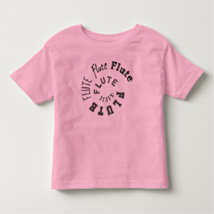 T-shirt Pour Les Tous Petits Texte de la spirale de flute