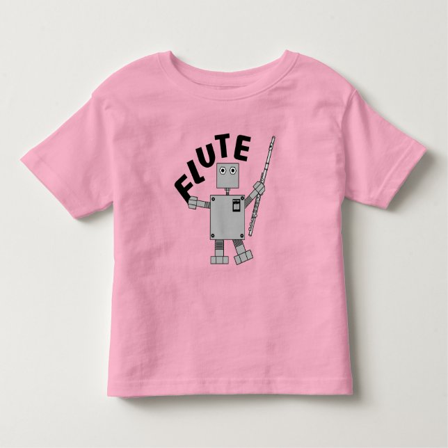 T-shirt Pour Les Tous Petits Texte Robot de flux (Devant)
