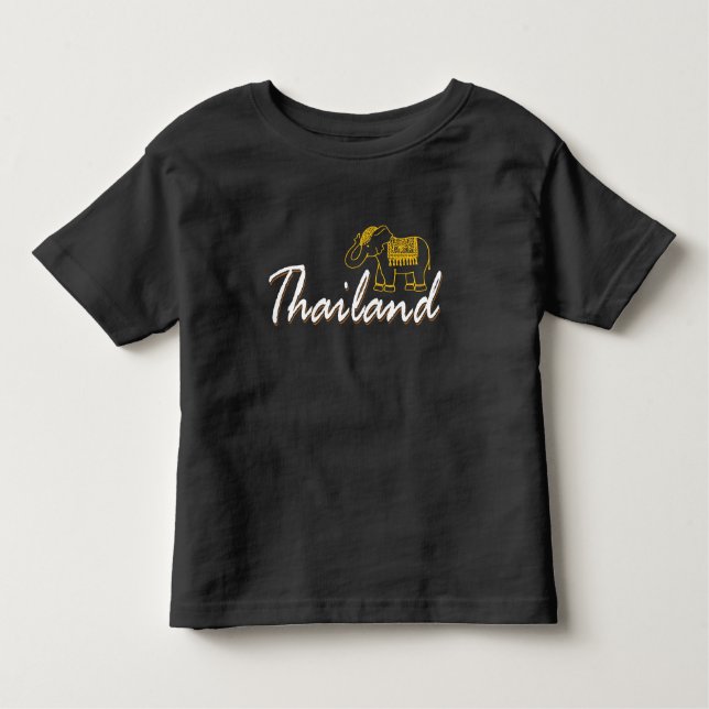 T-shirt Pour Les Tous Petits Thaïlande Les souvenirs de vacances des éléphants  (Devant)