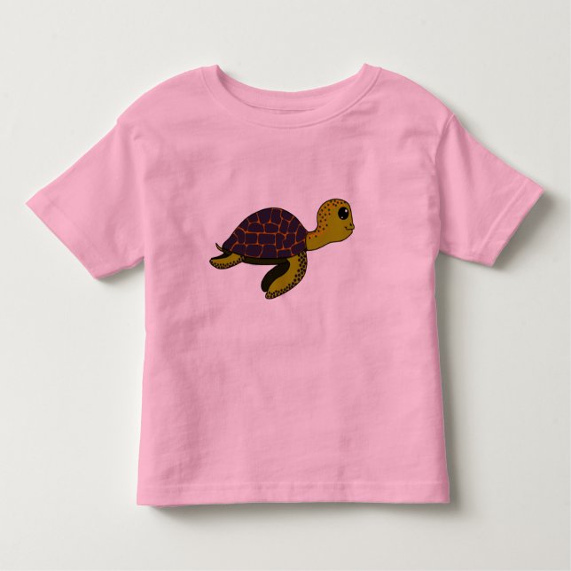 T-shirt Pour Les Tous Petits Thalasse la tortue (Devant)
