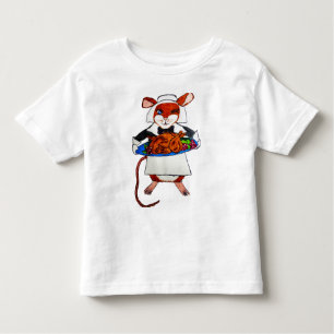 T-SHIRT POUR LES TOUS PETITS THANKSGIVING MOUSE PILGRIM