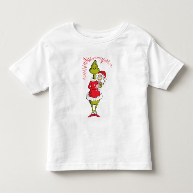 T-shirt Pour Les Tous Petits The Grinch Holds Cindy Lou Who (Devant)