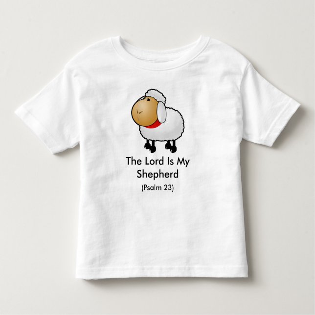 T-shirt Pour Les Tous Petits The Lord Is My Shepherd (Devant)