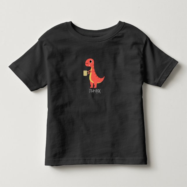T-shirt Pour Les Tous Petits Thé-Rex (Devant)