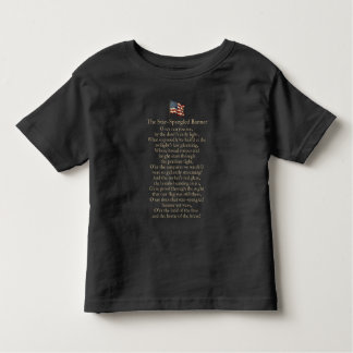 T-shirt Pour Les Tous Petits The Star-Spangled Banner Lyrics 