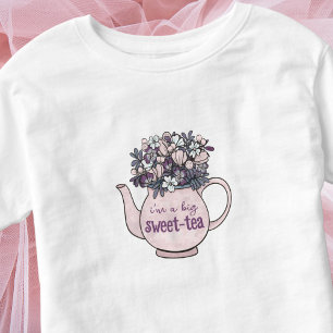 T-shirt Pour Les Tous Petits Thé sucré Floral théière Sweetie