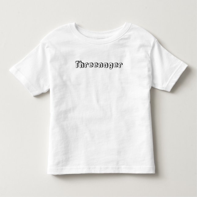 T-shirt Pour Les Tous Petits Threenager (Devant)