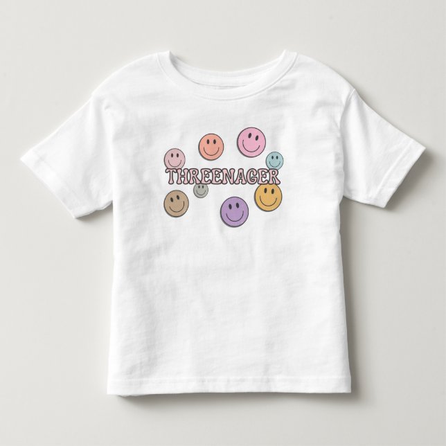 T-shirt Pour Les Tous Petits Threenager 3rd Birthday (Devant)