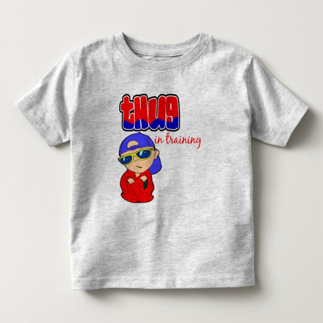 T-shirt Pour Les Tous Petits Thug En Formation (Devant)