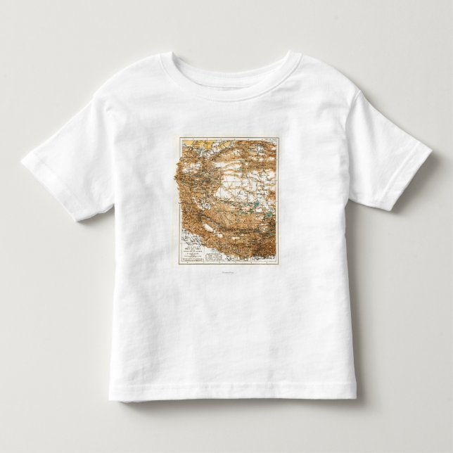 T-shirt Pour Les Tous Petits TibetPanoramic MapTibet (Devant)