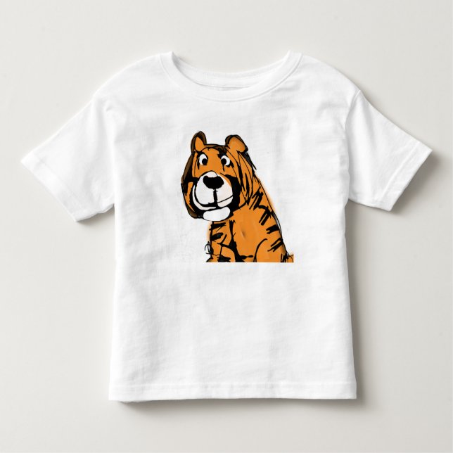 T-shirt Pour Les Tous Petits Tiger Art (Devant)