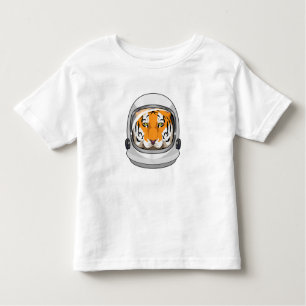 T-shirt Pour Les Tous Petits Tiger en astronaute avec casque