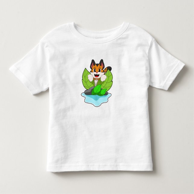 T-shirt Pour Les Tous Petits Tigre à la chasse (Devant)