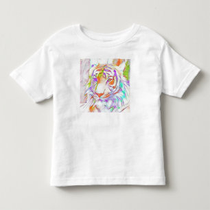 T-shirt Pour Les Tous Petits Tigre blanc