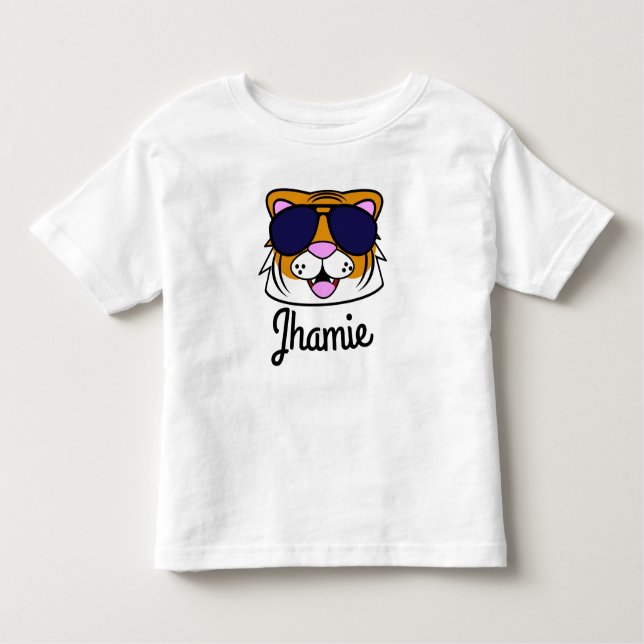 T-shirt Pour Les Tous Petits Tigre terrible personnalisé (Devant)
