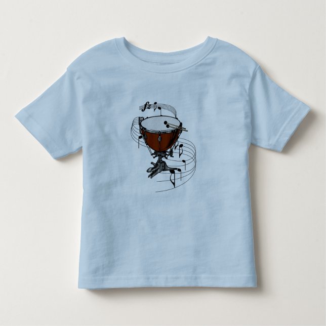 T-shirt Pour Les Tous Petits Timbales (tambour de bouilloire) (Devant)