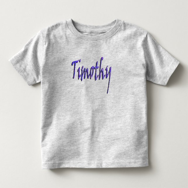 T-shirt Pour Les Tous Petits Timothy, Nom, logo, (Devant)