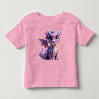 T-shirt Pour Les Tous Petits Tissu de Dragon Bébé Violet