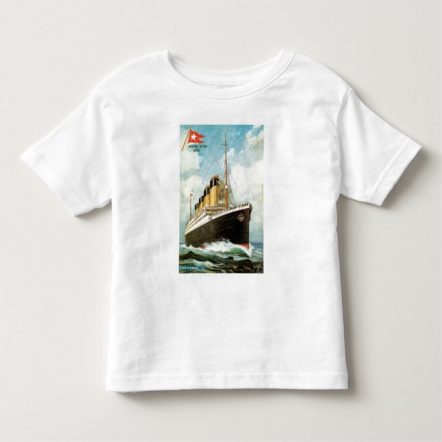 T-shirt Pour Les Tous Petits Titanic en mer Toddler Ringer T (Devant)