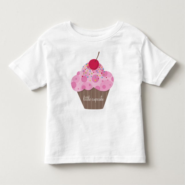 T-shirt Pour Les Tous Petits TODDLER CLOTHING :: cupcake doux (Devant)
