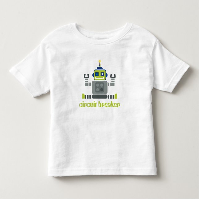 T-shirt Pour Les Tous Petits TODDLER CLOTHING :: robot (Devant)
