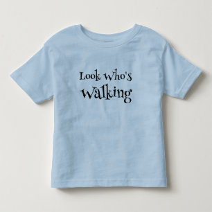 T-shirt Pour Les Tous Petits Toddler Garçon Marche en Bleu