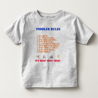 T-shirt Pour Les Tous Petits Toddler Rules Tee