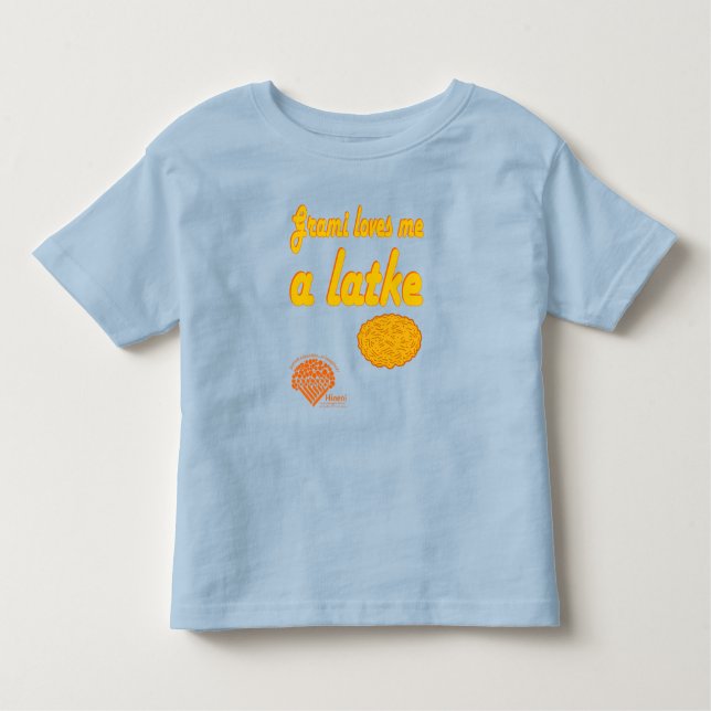 T-shirt Pour Les Tous Petits Toddlers' Hanukkah Shirt - "Grami loves me..." (Devant)