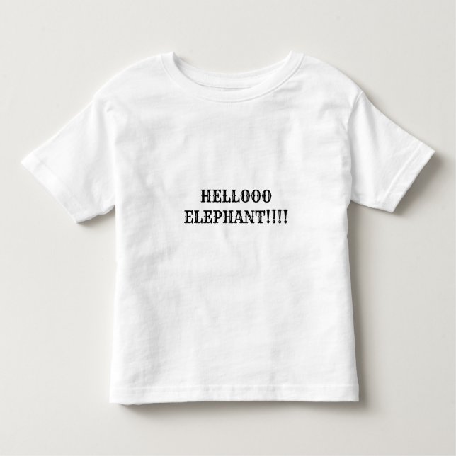 T-SHIRT POUR LES TOUS PETITS TODLER T SHIRT (Devant)