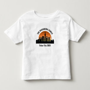 T-shirt Pour Les Tous Petits Tokyo Japon Sunset vacances personnalisées