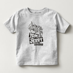 T-shirt Pour Les Tous Petits Tom et Jerry Tom et bande dessinée de Jerry