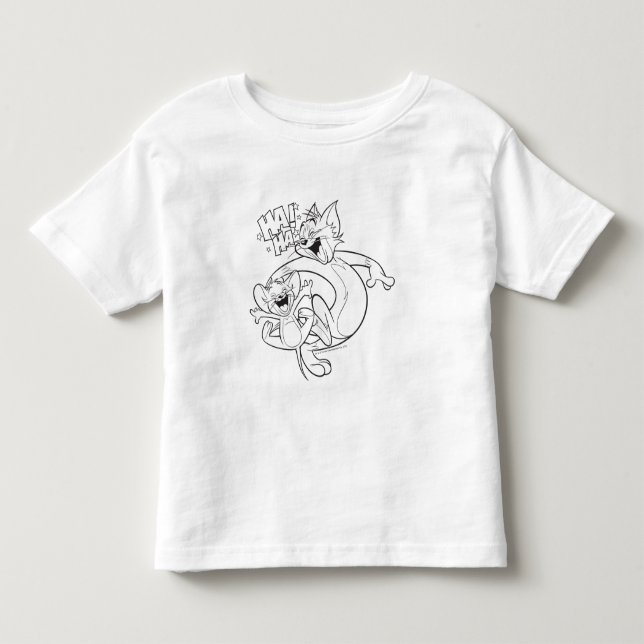 T-shirt Pour Les Tous Petits Tom Et Jerry | Tom Et Jerry Rient (Devant)