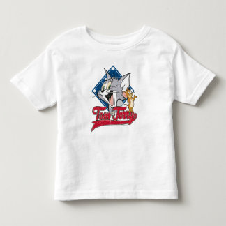 T-shirt Pour Les Tous Petits Tom Et Jerry | Tom Et Jerry Sur Diamant De Basebal