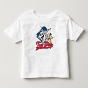 T-shirt Pour Les Tous Petits Tom et Jerry Tom et Jerry sur le diamant de