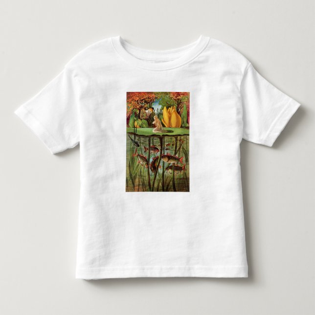 T-shirt Pour Les Tous Petits Tommelise très désolé sur la feuille de nénuphar, (Devant)